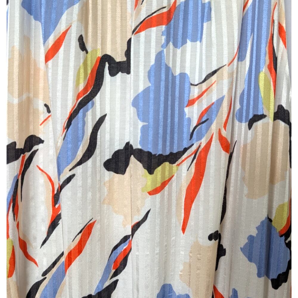 Joie 60% Cotton 40% Silk Abstract Print Tiered Halter Maxi Dress - Picture 5 of 6